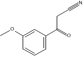3-Methoxybenzoylacetonitrile structure, CAS 21667-60-7