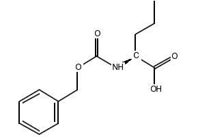 N-Cbz-DL-norvaline structure, CAS 21691-44-1