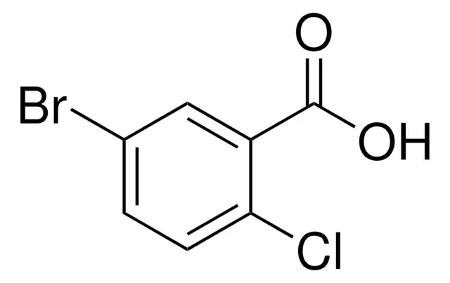 5-Bromo-2-chlorobenzoic acid structure, CAS 21739-92-4