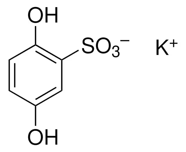 Potassium 2,5-dihydroxybenzenesulfonate structure, CAS 21799-87-1