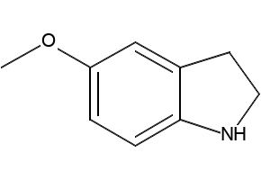 5-Methoxy-2,3-dihydroindoline structure, CAS 21857-45-4