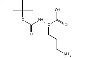 Boc-L-ornithine structure, CAS 21887-64-9