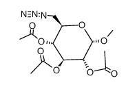 Methyl 6-azido-6-deoxy-2,3,4-triacetate-alpha-D-glucopyranoside structure, CAS 21893-05-0