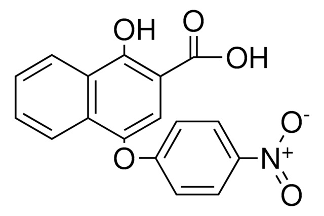 1-Hydroxy-4-(4-nitrophenoxy)-2-naphthoic acid structure, CAS 21894-06-4