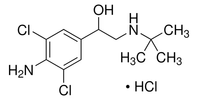 Clenbuterol hydrochloride structure, CAS 21898-19-1