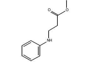 Methyl 3-(phenylamino)propanoate structure, CAS 21911-84-2
