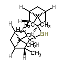 (-)-Diisopinocampheyl borane structure, CAS 21932-54-7
