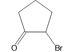 2-Bromocyclopentanone structure, CAS 21943-50-0
