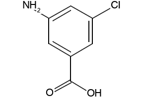 3-Amino-5-chlorobenzoic acid structure, CAS 21961-30-8