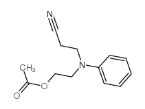 2-[N-(2-Cyanoethyl)anilino]ethyl acetate structure, CAS 22031-33-0