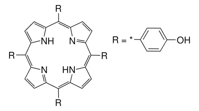 5,10,15,20-Tetrakis(4-methoxyphenyl)-21H,23H-porphine structure, CAS 22112-78-3