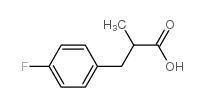 4-Fluoro-alpha-methyl-benzenepropanic acid structure, CAS 22138-73-4