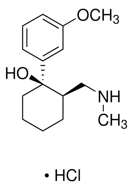 Tramadol hydrochloride structure, CAS 22204-88-2