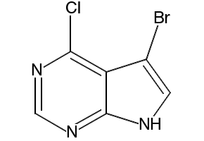5-Bromo-4-chloro-7H-pyrrolo[2,3-d]pyrimidine structure, CAS 22276-95-5
