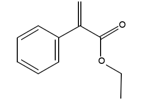 Ethyl 2-phenylacrylate structure, CAS 22286-82-4