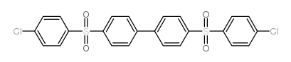 4,4'-Bis(4-chlorophenyl)sulfonyl-1,1'-biphenyl structure, CAS 22287-56-5