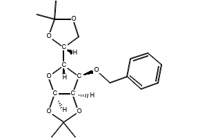 3-O-Benzyl-1,2:5,6-bis-O-isopropylidene-alpha-D-galactofuranose structure, CAS 22331-21-1