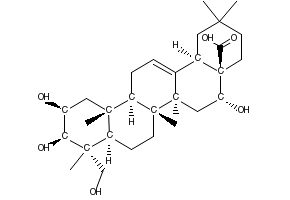 Polygalacic acid structure, CAS 22338-71-2