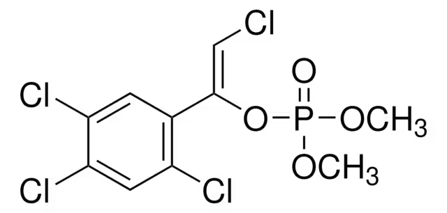 Tetrachlorvinphos structure, CAS 22350-76-1