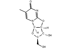 2,2'-Anhydro-5-methyluridine structure, CAS 22423-26-3