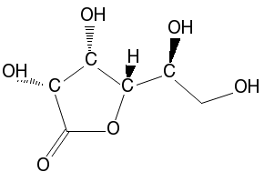 L-Mannono-1,4-lactone structure, CAS 22430-23-5