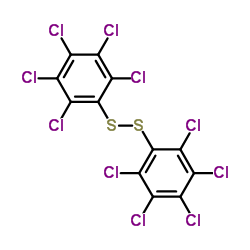 Bis(pentachlorophenyl) disulfide structure, CAS 22441-21-0