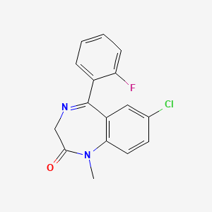 Fludiazepam structure, CAS 3900-31-0
