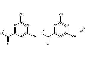 Calcium orotate structure, CAS 22454-86-0