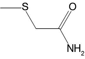 2-(Methylthio)acetamide structure, CAS 22551-24-2