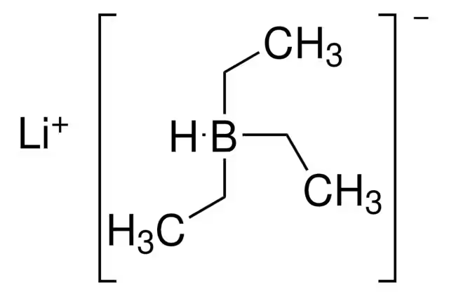 Lithium triethylborohydride structure, CAS 22560-16-3