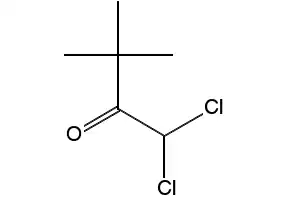 1,1-Dichloro-3,3-dimethylbutan-2-one structure, CAS 22591-21-5