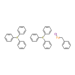 trans-Benzyl(chloro)bis(triphenylphosphine)palladium(II) structure, CAS 22784-59-4