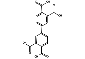 3,3',4,4'-Biphenyltetracarboxylic acid structure, CAS 22803-05-0