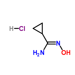 Cyclopropanecarboxamidoxime monohydrochloride structure, CAS 22926-85-8