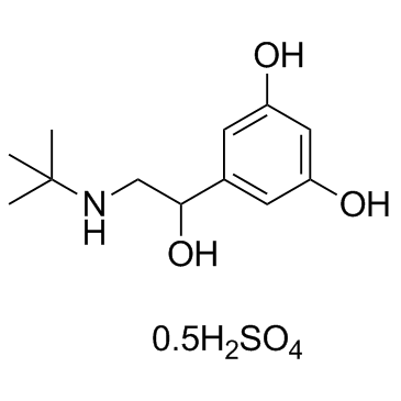 Terbutaline hemisulfate structure, CAS 23031-32-5
