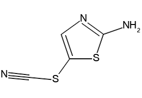 5-Thiocyanatothiazol-2-ylamine structure, CAS 23056-10-2