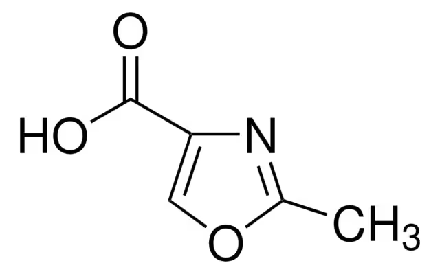2-Methyloxazole-4-carboxylic acid structure, CAS 23062-17-1