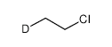 Chloroethane-2-D1 structure, CAS 23072-56-2