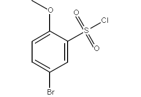 5-Bromo-2-methoxybenzenesulfonyl chloride structure, CAS 23095-05-8