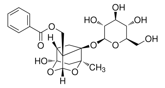 Paeoniflorin structure, CAS 23180-57-6