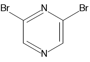 2,6-Dibromopyrazine structure, CAS 23229-25-6