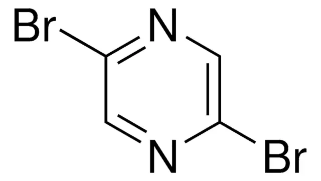 2,5-Dibromopyrazine structure, CAS 23229-26-7