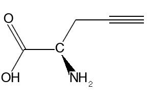 D-Propargylglycine structure, CAS 23235-03-2