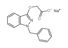 Bendazac sodium salt structure, CAS 23255-99-4