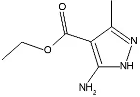 Ethyl 5-amino-3-methyl-1H-pyrazole-4-carboxylate structure, CAS 23286-70-6
