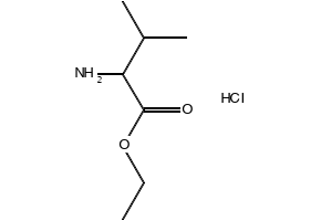 DL-Valine ethyl ester hydrochloride structure, CAS 23358-42-1