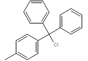 4-Methyltrityl chloride structure, CAS 23429-44-9