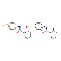 Bis[2-(2-benzoxazolyl)phenolato]zinc (II) structure, CAS 23467-27-8