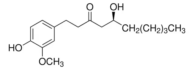 6-Gingerol structure, CAS 23513-14-6