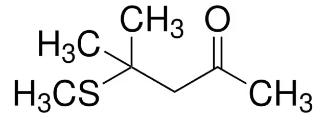 4-Methylthio-4-methyl-2-pentanone structure, CAS 23550-40-5